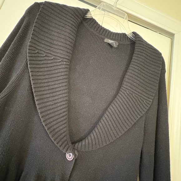 Alfani black babydoll cardigan, size 2X - Picture 5 of 8